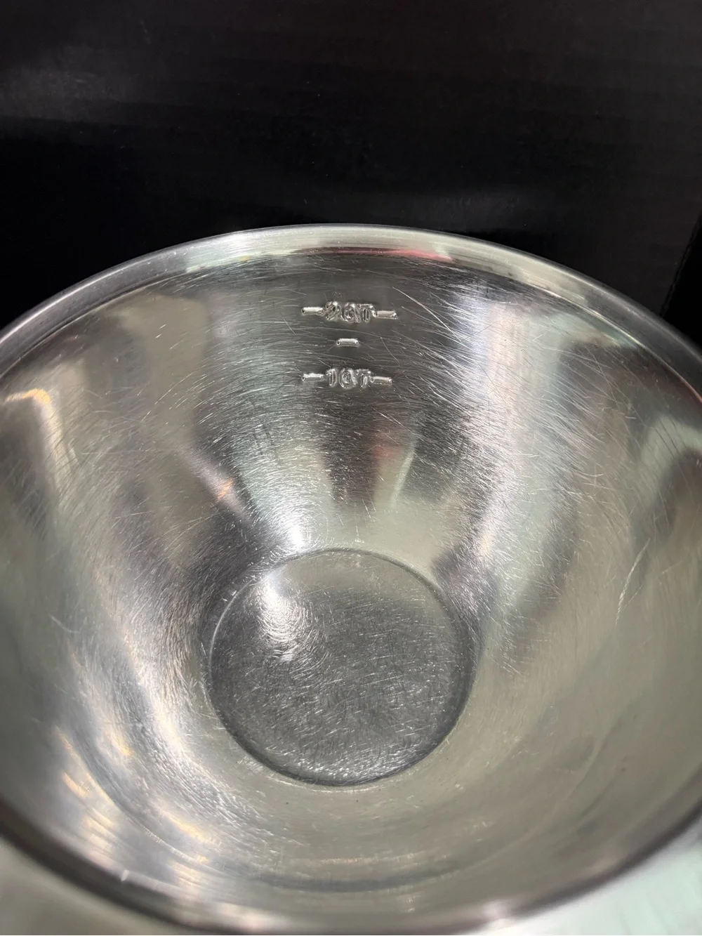 Set of 3 Stainless Steel Mixing Bowls with Black Rubber Nonslip Bottoms